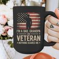 Im A Dad Grandpa And A Veteran Nothing Scares Me Veteran Graphic Print Coffee Mug