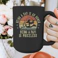 Being A Dad Is An Honor Being A Papi Is Priceless Papi Graphic Print Coffee Mug