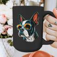 Dad Mom Cool Dog Sunglasses Boston Terrier Graphic Print Coffee Mug Dad Mom Cool Dog Sunglasses Boston Terrier Graphic Print Coffee Mug