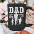 Dad Sons First Hero Daughter Love For Father's Day Graphic Print Coffee Mug Dad Sons First Hero Daughter Love For Father's Day Graphic Print Coffee Mug