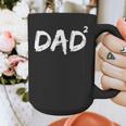 Dad Squared Shirt Father Of Two Kids Daddy Again Shirt Graphic Print Coffee Mug