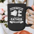 Dad Of Twins 2024 Father Twice As Cool Father's Day Twin Dad Graphic Print Coffee Mug