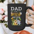 Dad Of The Wild Seven Animal Safari 7th Birthday Party Graphic Print Coffee Mug Dad Of The Wild Seven Animal Safari 7th Birthday Party Graphic Print Coffee Mug