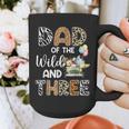 Dad Of The Wild And Three 3 Birthday Zoo Theme Safari Jungle Graphic Print Coffee Mug