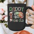 Daddy Of The 1 Year Old Football Lover 1st Birthday Boy Graphic Print Coffee Mug Daddy Of The 1 Year Old Football Lover 1st Birthday Boy Graphic Print Coffee Mug