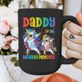 Daddy Of The Birthday Girl Dabbing Princess Unicorn Dad Graphic Print Coffee Mug