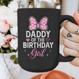 Daddy Of The Birthday Girl Pink Bow Birthday Family Matching Graphic Print Coffee Mug