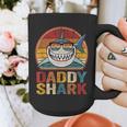 Daddy Shark Retro Shark Shirt Pajamas For Dad Dad Graphic Print Coffee Mug