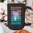 Daddy Shark Retro Vintage Dad Graphic Print Coffee Mug