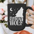 Daddy Wolf Matching Family Tribe Wolves Moon Graphic Print Coffee Mug