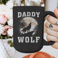 Daddy Wolf Wolves Dad Moon Fathers Day Graphic Print Coffee Mug