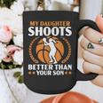 Daughter Basketball Sport Basketball Dad Mom Basketball Fan Graphic Print Coffee Mug