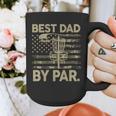 Disc Golf Frisbee Best Dad Par Camo US Flag Golfer Graphic Print Coffee Mug