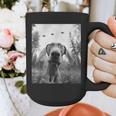 Dog Mom Dad Alien Selfie Weimaraner UFO For Men Women Graphic Print Coffee Mug