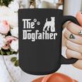 The Dogfather Tee Fathers Day Dad Dog Lover Schnauzer For Men Women Girls Kids Graphic Print Coffee Mug