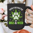 Dogs And Weed Dad Mom Dog Lover Cannabis Marijuana For Men Women Graphic Print Coffee Mug