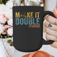 Make It A Double Twin Dad New Dad Expecting Twins Graphic Print Coffee Mug