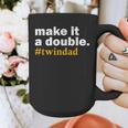 Make It a Double Twin Parent New Dad Graphic Print Coffee Mug