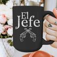 El Jefe Shirt The Boss Mexican Guns Dad For Men Graphic Print Coffee Mug