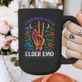 Elder Emo Nostalgia Skeleton Hand Graphic Print Coffee Mug