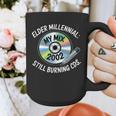 Elder Millennials Embracing 90s CDs Nostalgia Vibes Graphic Print Coffee Mug Elder Millennials Embracing 90s CDs Nostalgia Vibes Graphic Print Coffee Mug