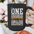 English Major Shirt Now Hotter By One Degree Graduation Graphic Print Coffee Mug