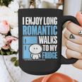 I Enjoy Long Romantic Walks To My Fridge Introvert Graphic Print Coffee Mug I Enjoy Long Romantic Walks To My Fridge Introvert Graphic Print Coffee Mug