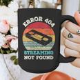 Error 404 Streaming Not Found Nostalgia VHS Retro Tape Graphic Print Coffee Mug Error 404 Streaming Not Found Nostalgia VHS Retro Tape Graphic Print Coffee Mug