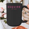 Esquire Est 2025 Women Lawyer Attorney Law School Graduation Graphic Print Coffee Mug