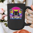 Ew Cat Misanthrope Introvert Synthwave 80s Graphic Print Coffee Mug Ew Cat Misanthrope Introvert Synthwave 80s Graphic Print Coffee Mug