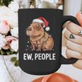 Ew People Capybara Christmas Lights Introvert Humor Graphic Print Coffee Mug
