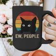 Ew People Introvert Cat Lover Cat Lady Vintage Graphic Print Coffee Mug