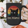 Ew People Introvert Cat Lover Cat Lady Vintage Graphic Print Coffee Mug
