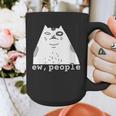Ew People Introvert Sayings Sarcastic Cat Quote Graphic Print Coffee Mug