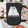 Ew People Introvert Sayings Sarcastic Cat Quote Graphic Print Coffee Mug