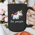 Ew People Unicorn Lover Introvert Rainbow Unicorn Graphic Print Coffee Mug