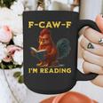 F-CAW-F I'm Reading Chicken Book Lover Introvert Meme Graphic Print Coffee Mug F-CAW-F I'm Reading Chicken Book Lover Introvert Meme Graphic Print Coffee Mug