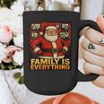 Family Christmas Retro Santa Holiday Nostalgia Vibes Graphic Print Coffee Mug