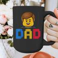 Family Dad Master Builder Building Bricks Blocks Fathers Day Graphic Print Coffee Mug