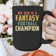 Fantasy Football Dad Champion Vintage Draft Party Graphic Print Coffee Mug