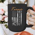 Farmer Dad Like A Normal Dad Only Cooler USA Flag Farming Graphic Print Coffee Mug