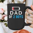 Father's Day Tee Dad Of 2 Boys Man Idea Graphic Print Coffee Mug