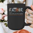 Fathor Like a Dad Just Way Mightier Father's Day Viking Graphic Print Coffee Mug