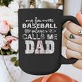 My Favorite Baseball Player Calls Me Dad Shirt Father's Day Graphic Print Coffee Mug