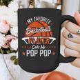 My Favorite Basketball Player Calls Me Pop Pop Funny Dad Graphic Print Coffee Mug