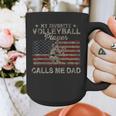 My Favorite Volleyball Player Calls Me Dad USA Flag Graphic Print Coffee Mug My Favorite Volleyball Player Calls Me Dad USA Flag Graphic Print Coffee Mug