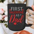 My First Valentine As Dad 2025 For a Proud New Father Graphic Print Coffee Mug My First Valentine As Dad 2025 For a Proud New Father Graphic Print Coffee Mug