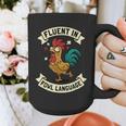 Fluent In Fowl Language Chicken Rooster Mom Dad Farm Graphic Print Coffee Mug