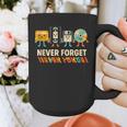 Never Forget Retro Cassette VHS Floppy CD Nostalgia Humor Graphic Print Coffee Mug