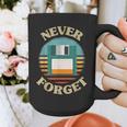 Never Forget Retro Diskette Nostalgia Vintage Graphic Print Coffee Mug